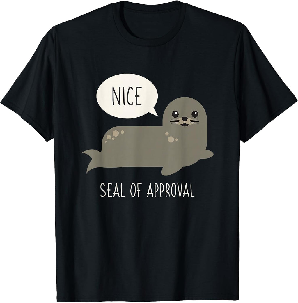 Seal Of Approval Funny Animal Pun Tshirt Pun Gifts