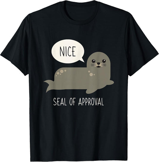 Seal Of Approval Funny Animal Pun Tshirt Pun Gifts