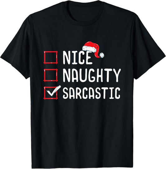 Nice Naughty List Funny Christmas Merch Gifts