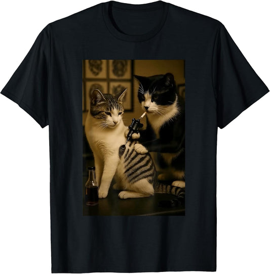 Funny Tattooed Cat Meme Ink Lover Kitty Men Women