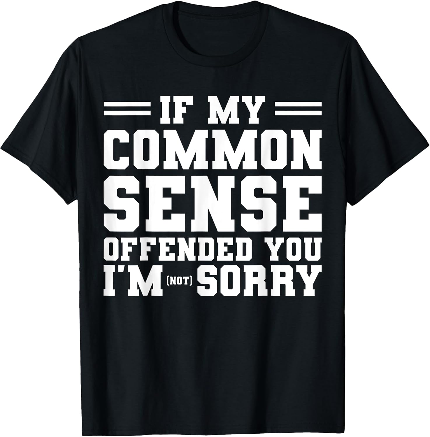 Funny Sarcastic Common Sense Outfit
