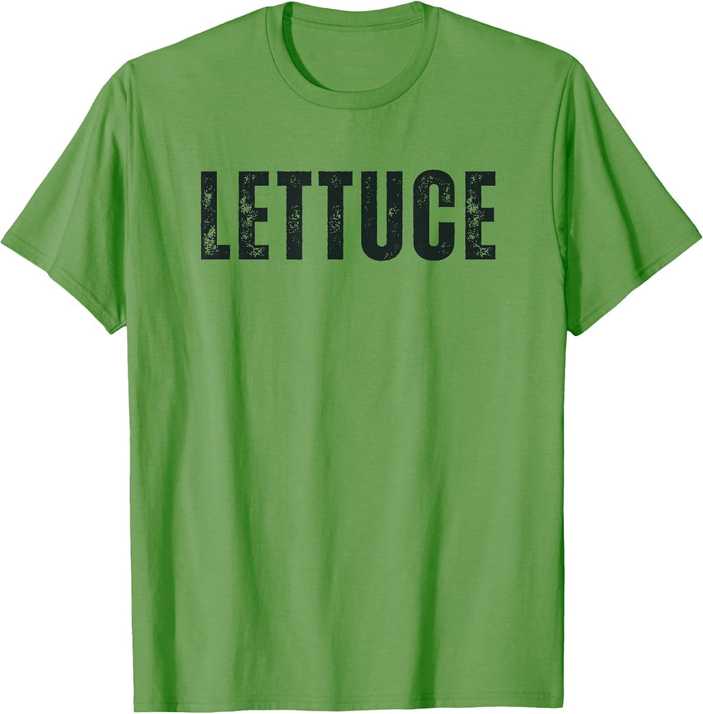 Lettuce Costume Food Costume Adult Halloween Shirt