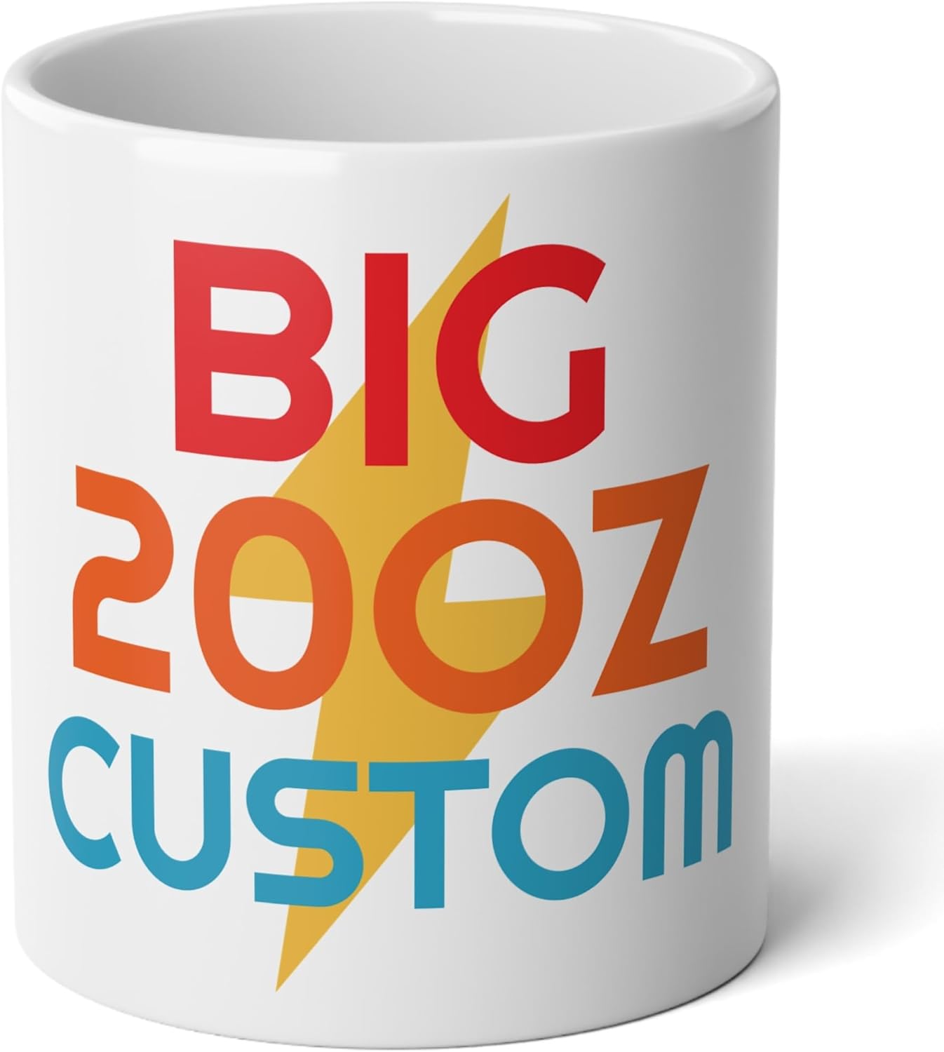 Personalized Coffee Mug Custom Picture Text or Logo Ceramic Mugs Customized Gift for Men & Women Taza Personalizada with Photo and Words Jumbo Mug 20OZ