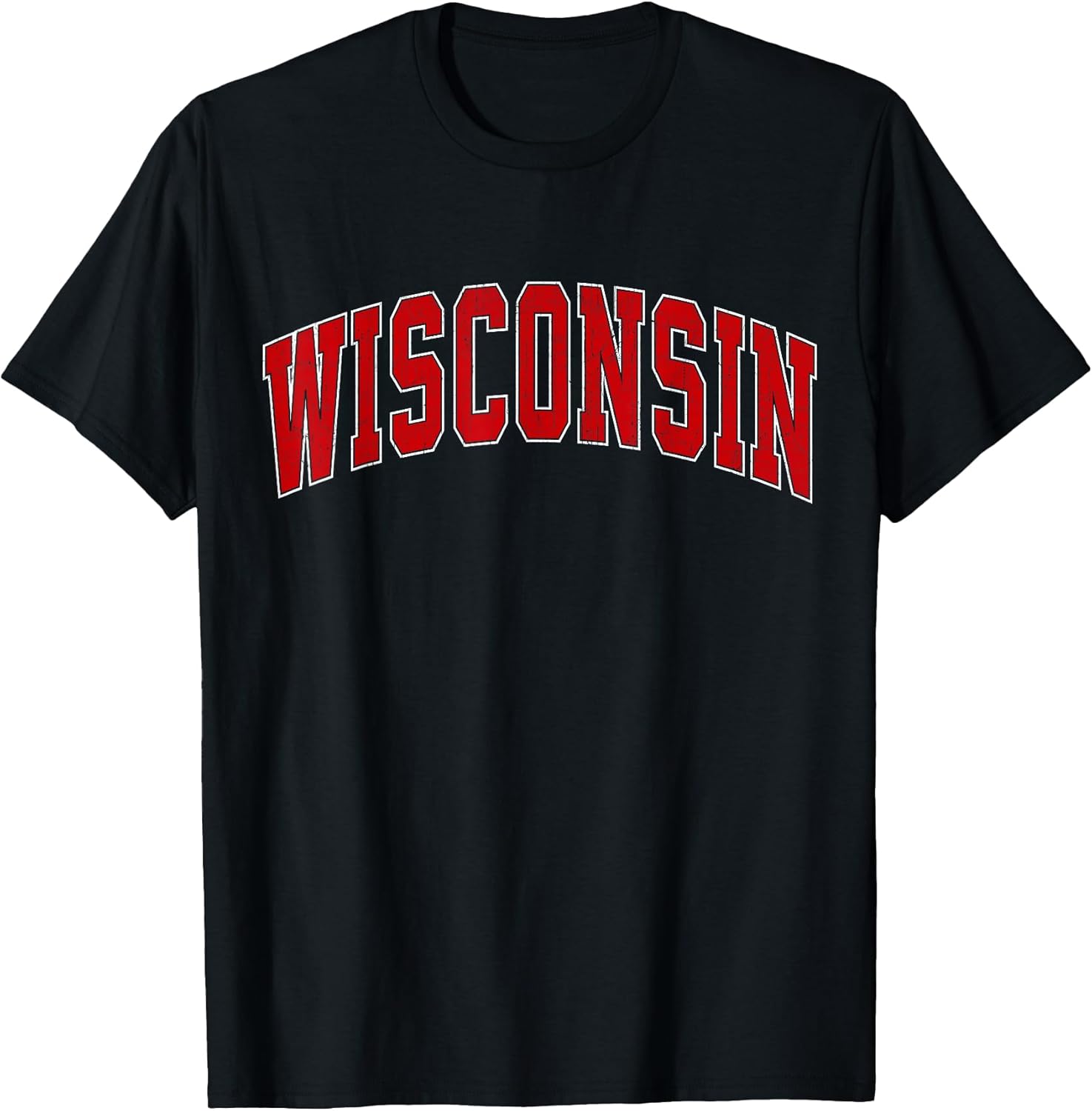 Wisconsin WI Vintage Athletic Sports Design for Men Women T-Shirt