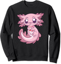 Axolotl Pastel Goth Strawberry Milk Shake Anime Aesthetic Sweatshirt