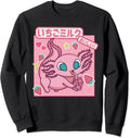 Pastel Goth Axolotl Strawberry Milk Shake Anime Japanese Sweatshirt