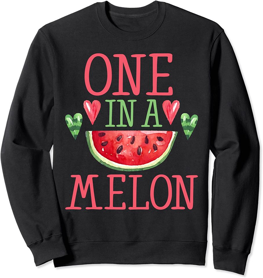 One In A Melon Cute Kids Women's Watermelon Sweatshirt