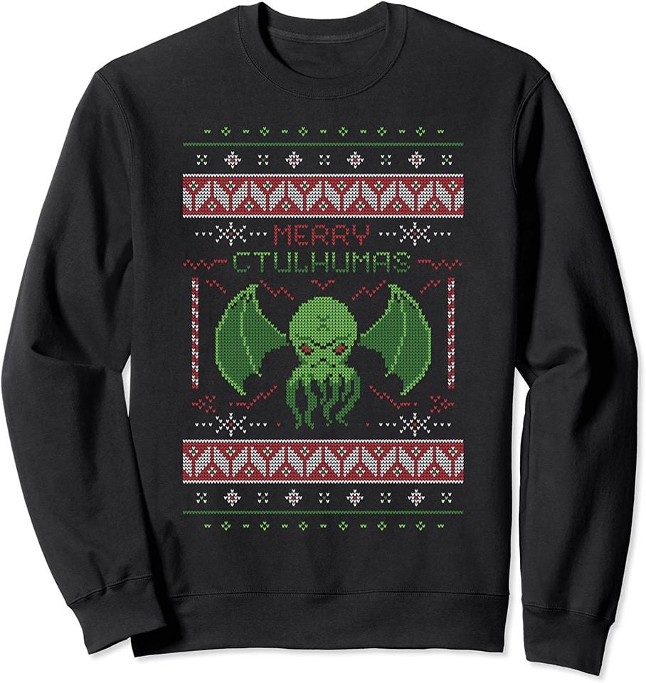 Merry Cthulhumas! Ugly Christmas Sweater Cthulhu Sweatshirt