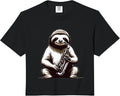 Saxophone Playing Sloth Merch Sloth With Saxophone