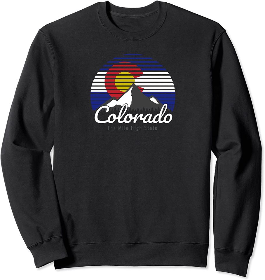 Colorado State Flag Mountain Top Sweatshirt