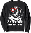Can't See The Haters St Bernard With Glasses Sweatshirt
