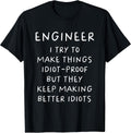 Engineer Funny Engineering Typography Gifts