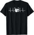 Drummer Heartbeat Drums Player Music Band Heartbeat T-Shirt