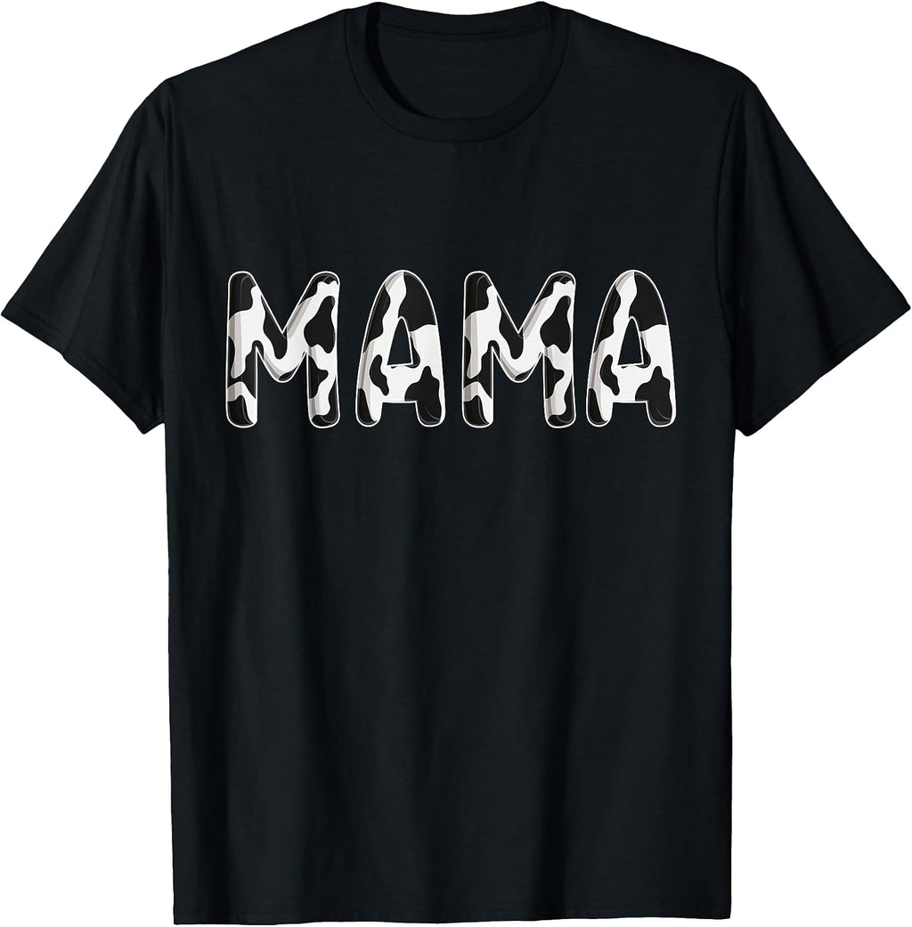 Cow Pattern Print Family Matching Birthday Shirts