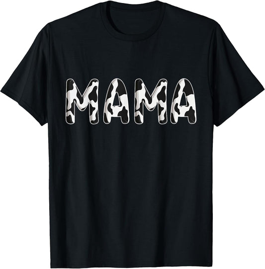 Cow Pattern Print Family Matching Birthday Shirts