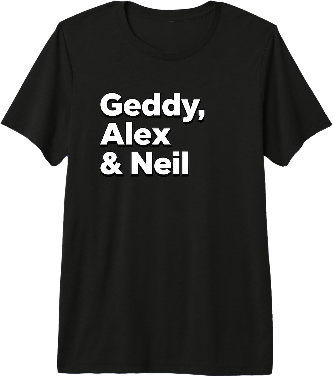 Geddy Alex Neil Name Music Rock Trio Fan Print