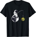 Astronaut Fishing The Stellar XLM Logo Crypto Moon