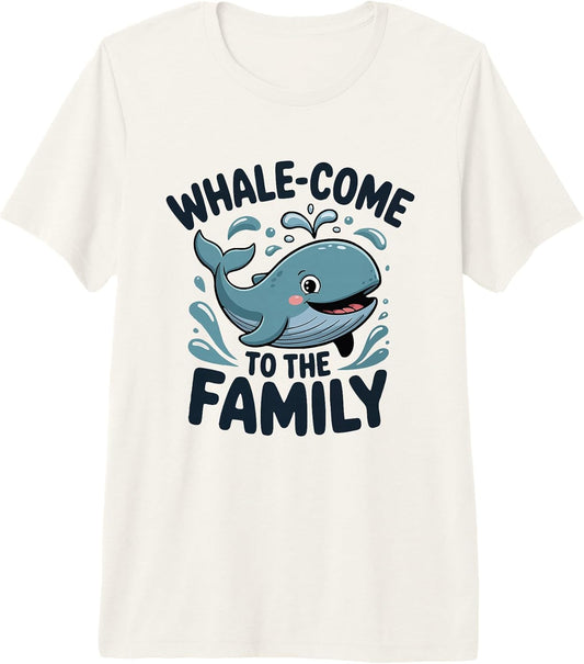 Baby Whale Family Pun Newborn Ocean Welcome