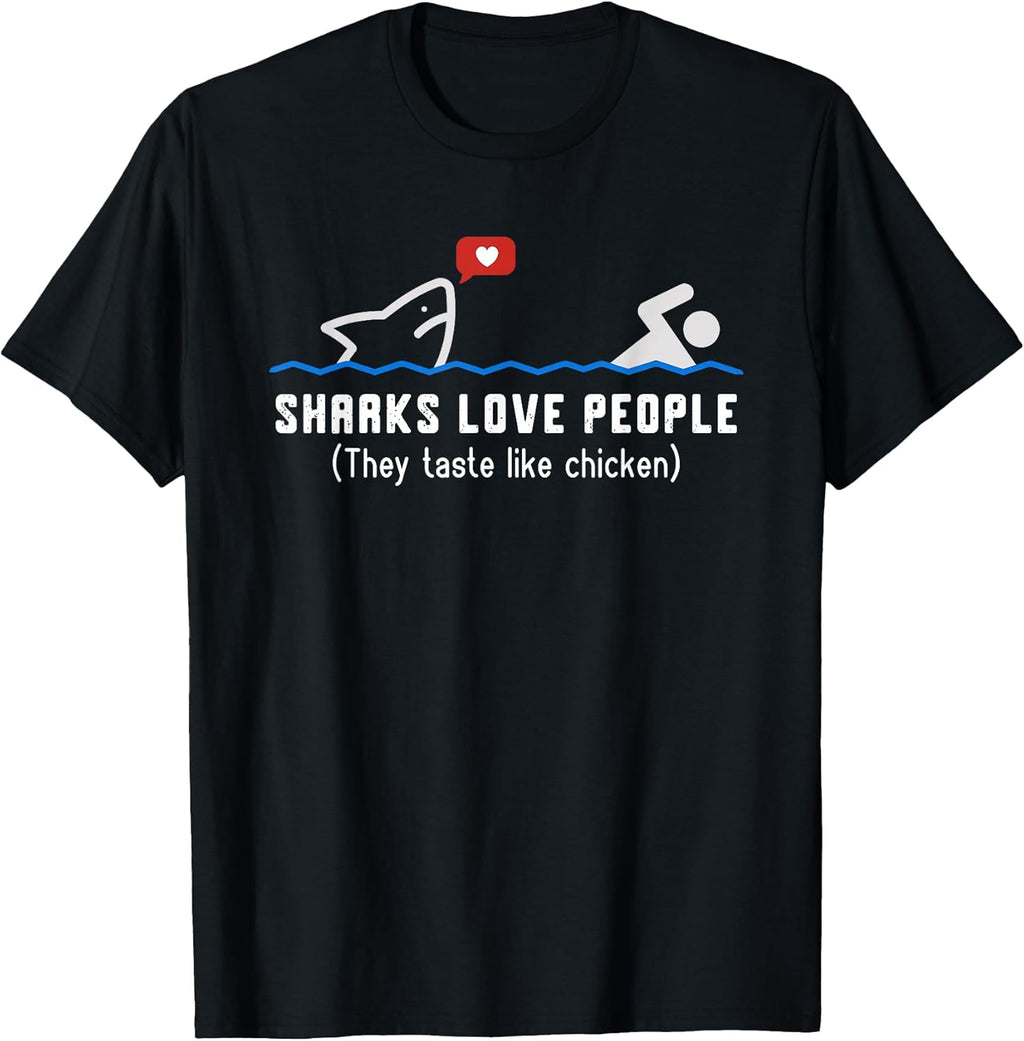 Shark Lovers Tee For Men Women Boys