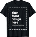 Custom Front & Back Print T-Shirt with Your Image for Men, Women and Kids by Modify by Amazon Merch on Demand
