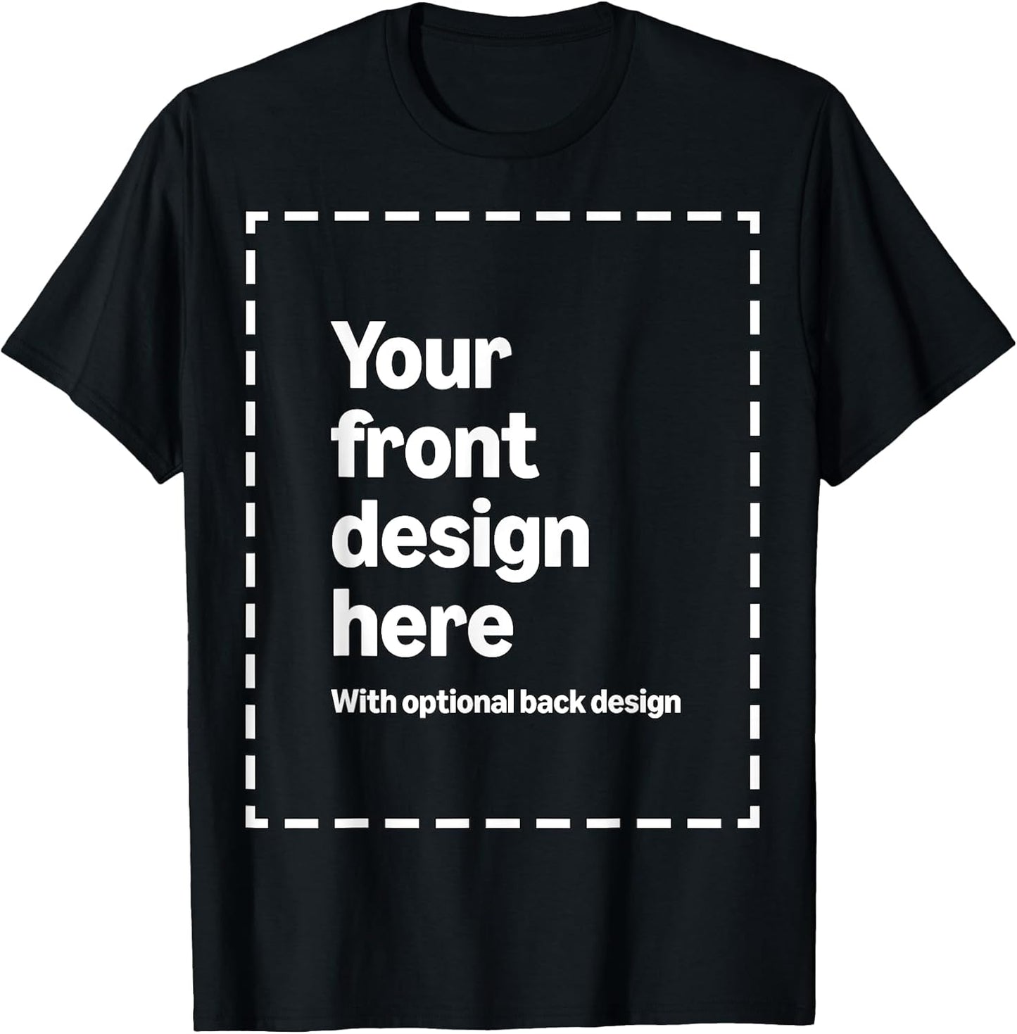 Custom Front & Back Print T-Shirt with Your Image for Men, Women and Kids by Modify by Amazon Merch on Demand