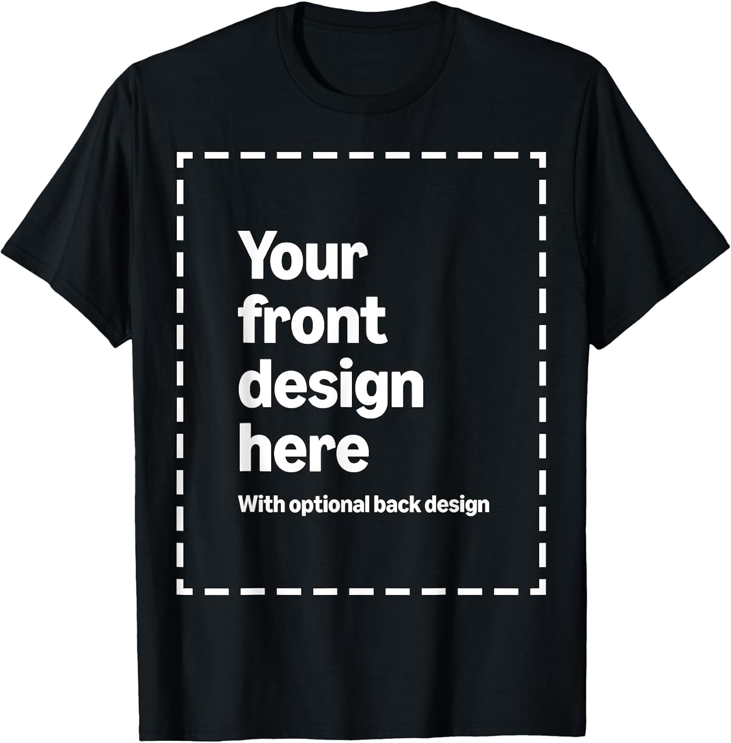 Custom Front & Back Print T-Shirt with Your Image for Men, Women and Kids by Modify by Amazon Merch on Demand