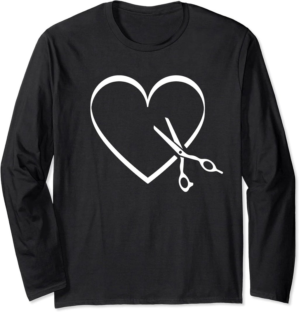 hairdresser hair stylist profession heart scissors