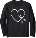hairdresser hair stylist profession heart scissors