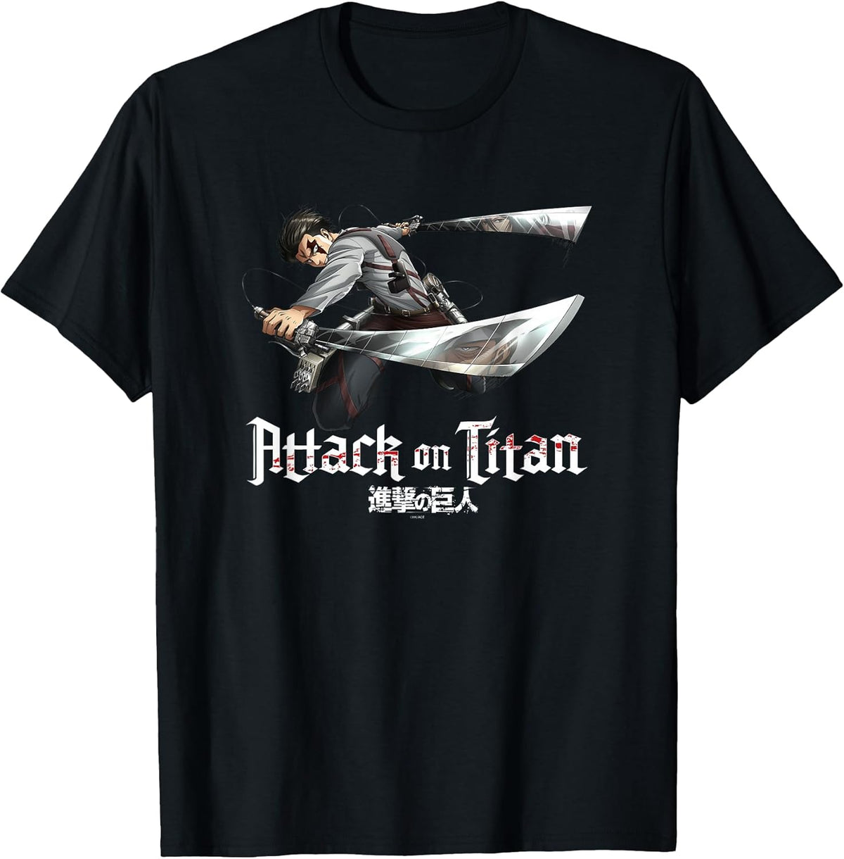 Levi Jump Attack Anime T-Shirt