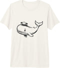Cute Sailor Whale Nautical Ocean Cartoon