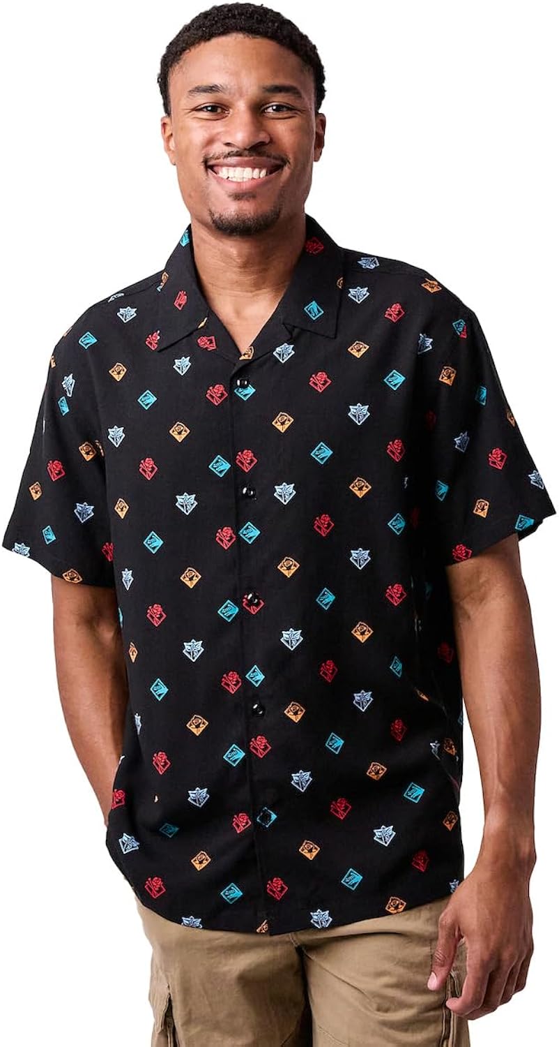 Jujutsu Kaisen All-Over Print Adult Collared Button-Up Short Sleeve Shirt