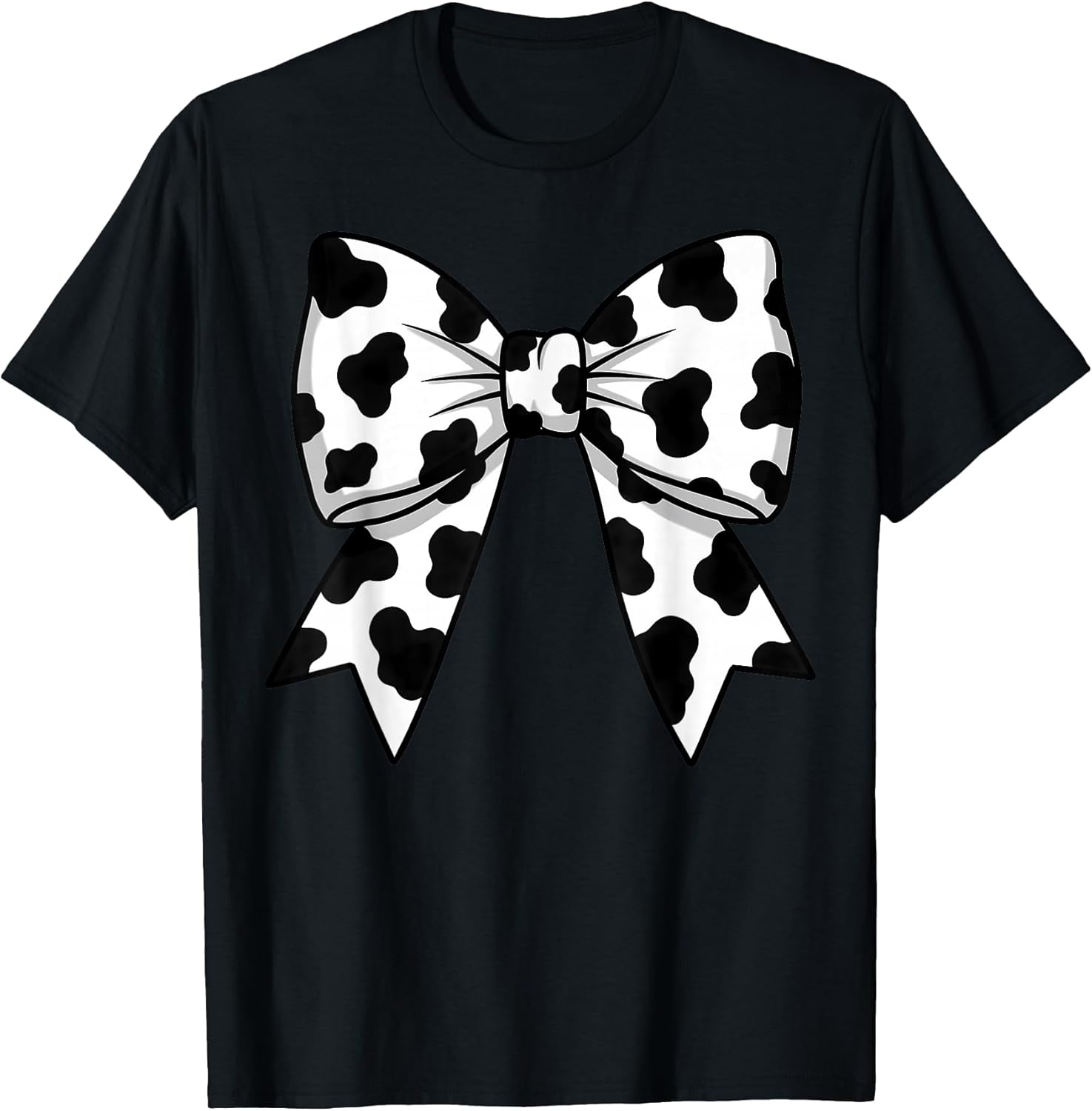 Cute Cow print Coquette Bow Cow Pattern Tees