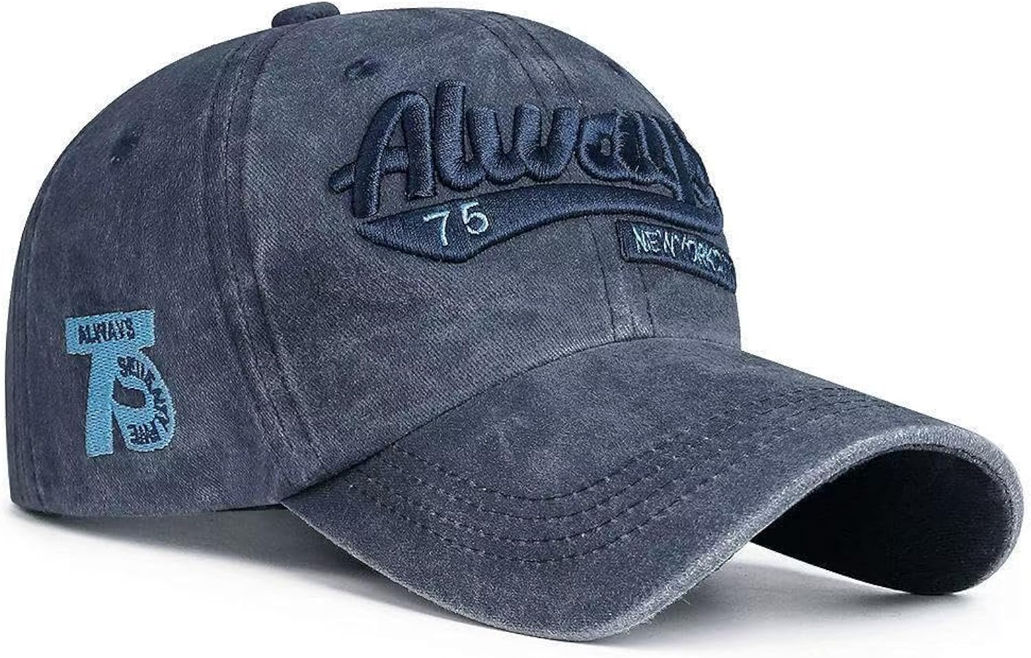 Vintage Baseball Cap New York City Retro Frayed Edge Sunhat Fashion Embroidery Summer Outdoor Cap Unisex