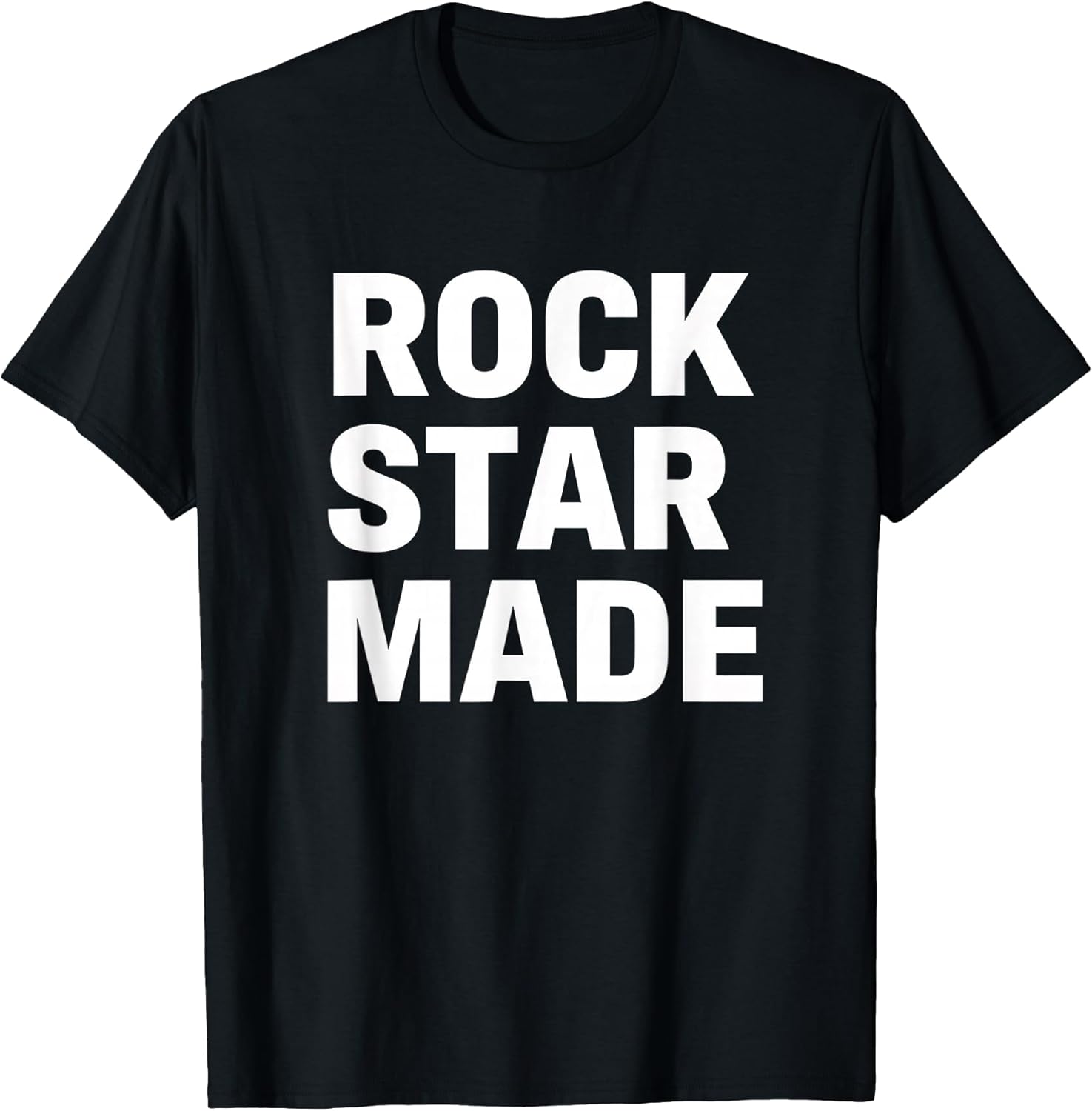 Rock Star Made Funny Music Lover Rock Band Fan T-Shirt