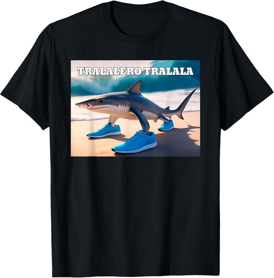Shark With Shoes Meme Shirt
