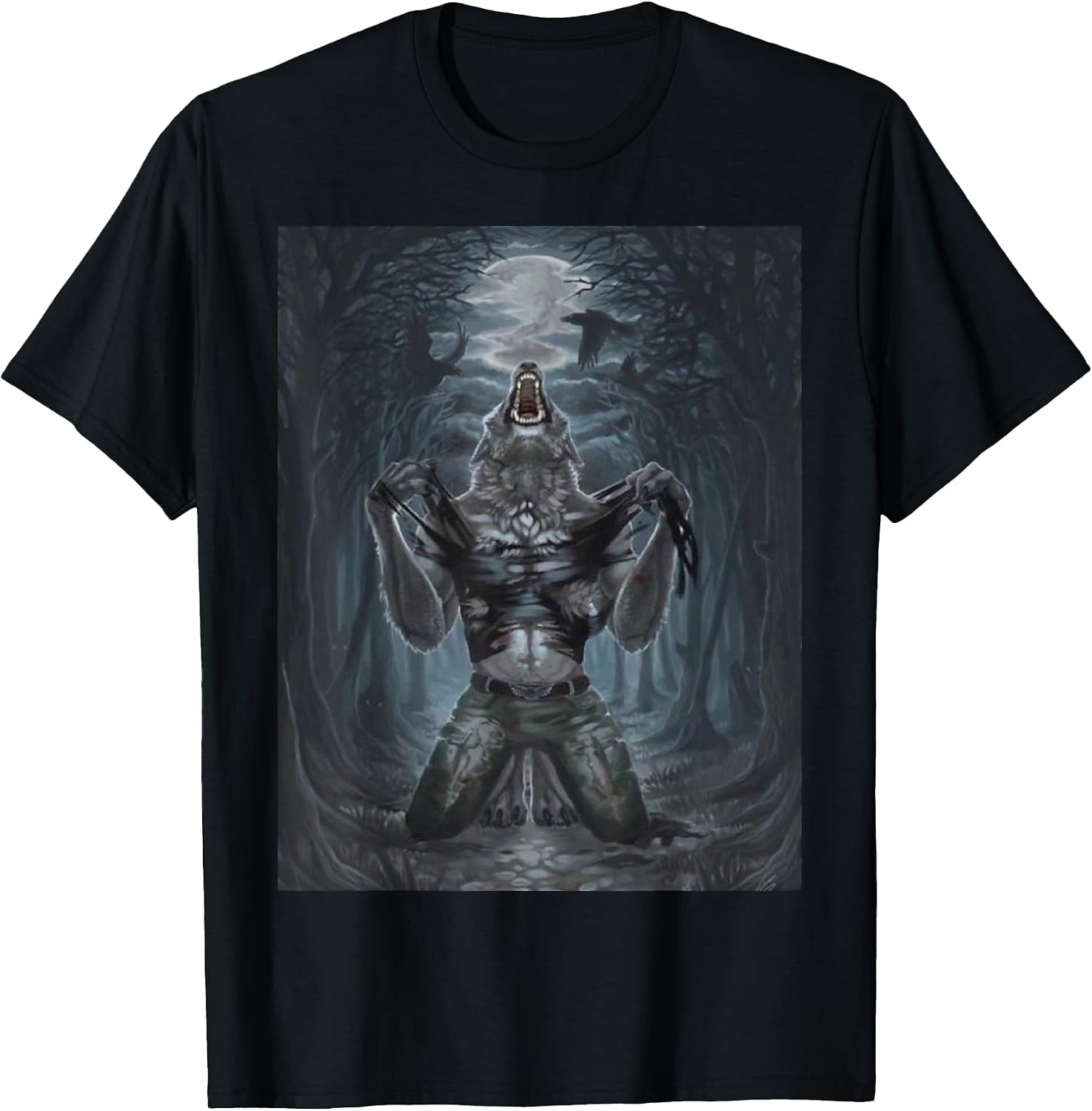 Werewolf Ripping Off Shirt meme