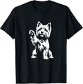 Cute Cairn Terrier Heart Dog Graphic Design T-Shirt