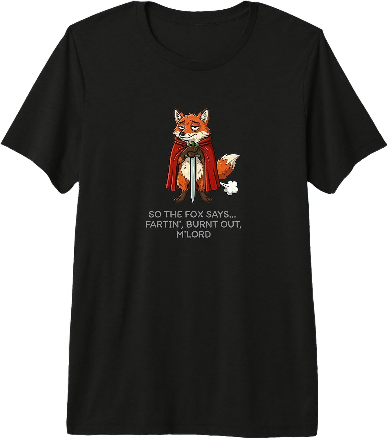 Lite Sarcasm Humor Funny Medieval Fox Fantasy Co