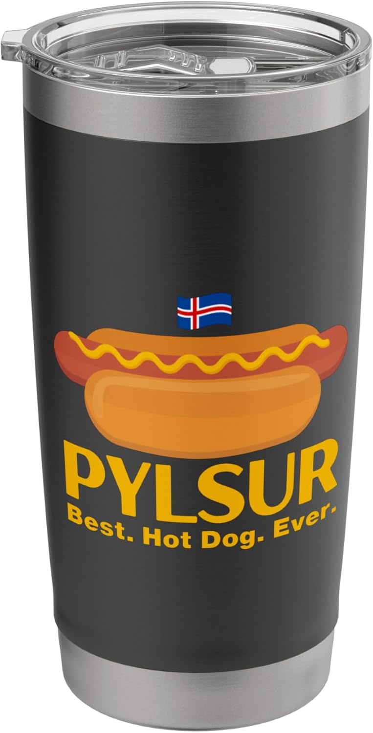 Pylsur Icelandic Hot Dogs Island Tops, T-Shirts & Accessories Stainless Steel Insulated Tumbler