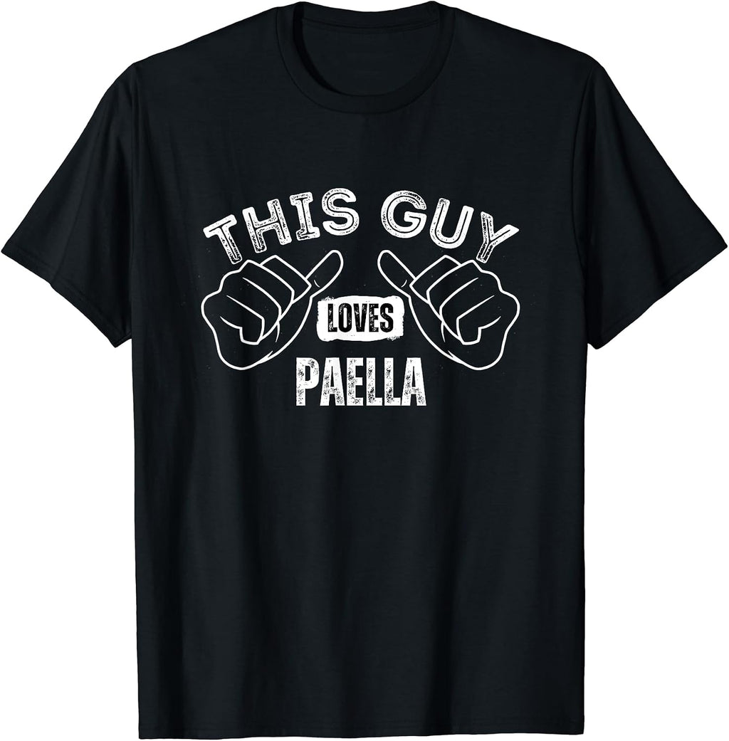 I Love Paella Funny Text Merch