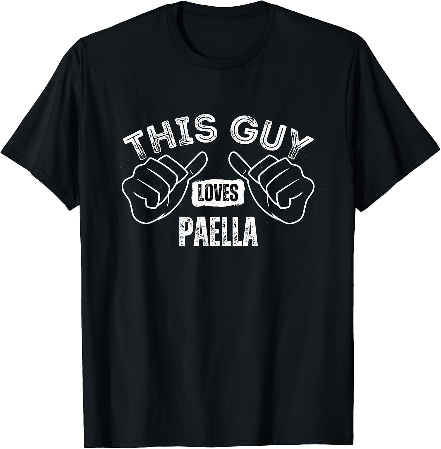 I Love Paella Funny Text Merch
