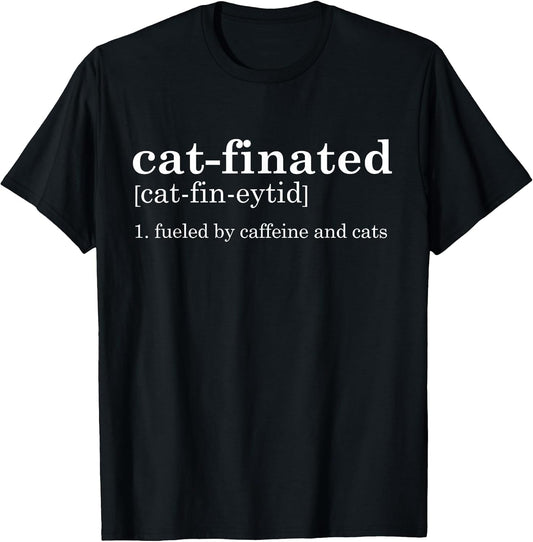 Cats & Coffee Lover Funny Caffeine Quote Coffee Cat T-Shirt