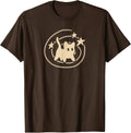 90s Y2K Scary Tomcat Cat is Scared Under Starry Tail T-Shirt
