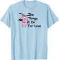 Courage the Cowardly Dog for Love T-Shirt Small