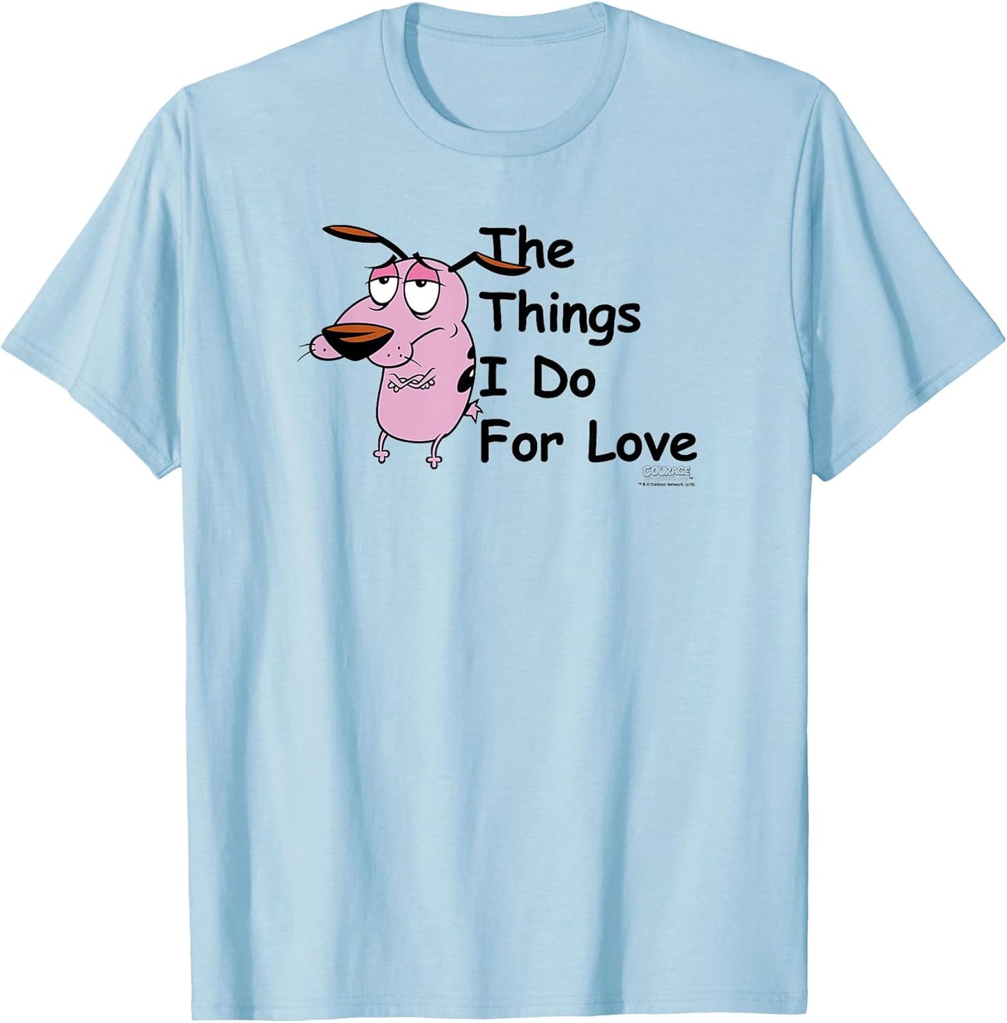 Courage the Cowardly Dog for Love T-Shirt Small