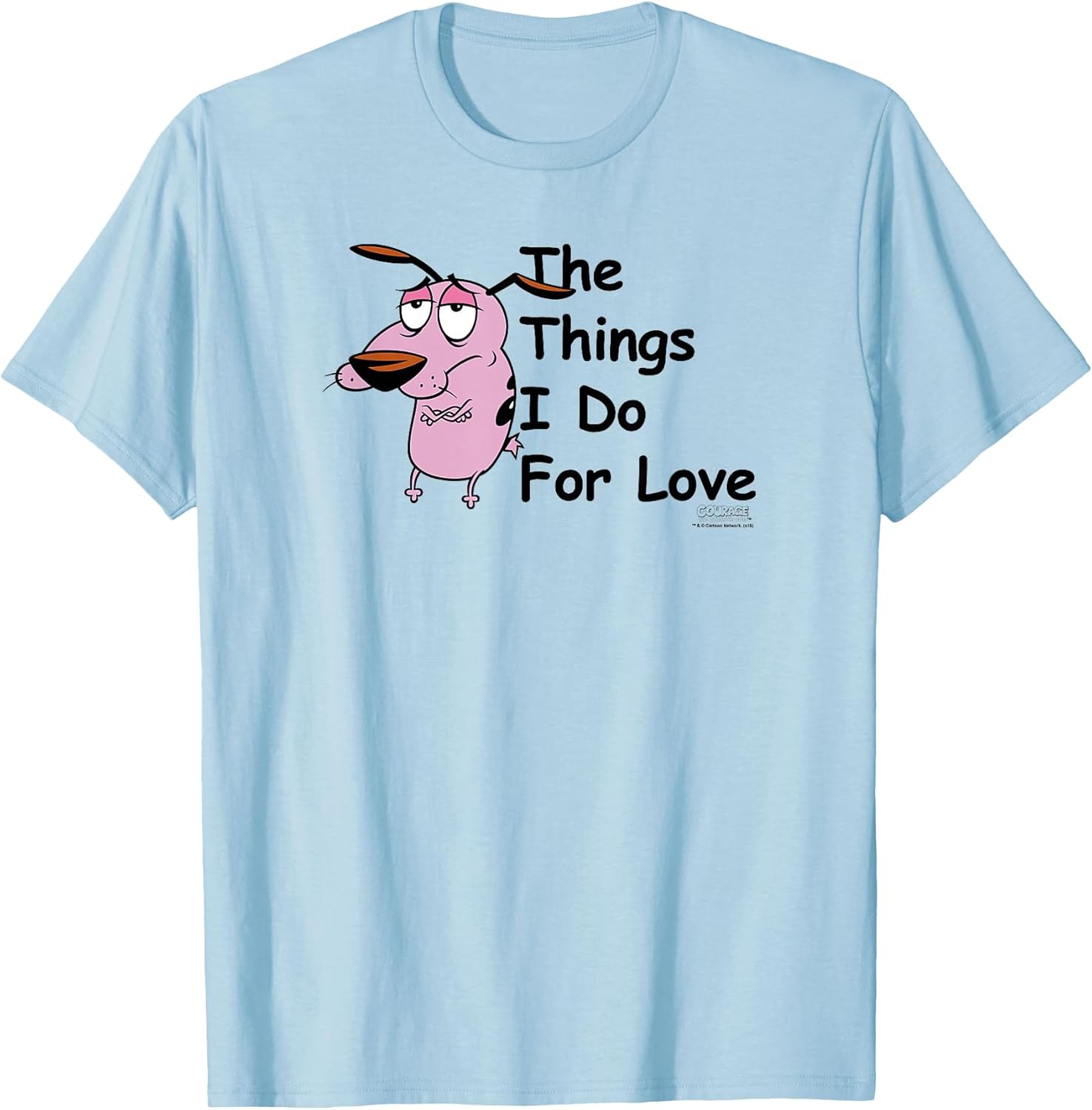 Courage the Cowardly Dog for Love T-Shirt Small