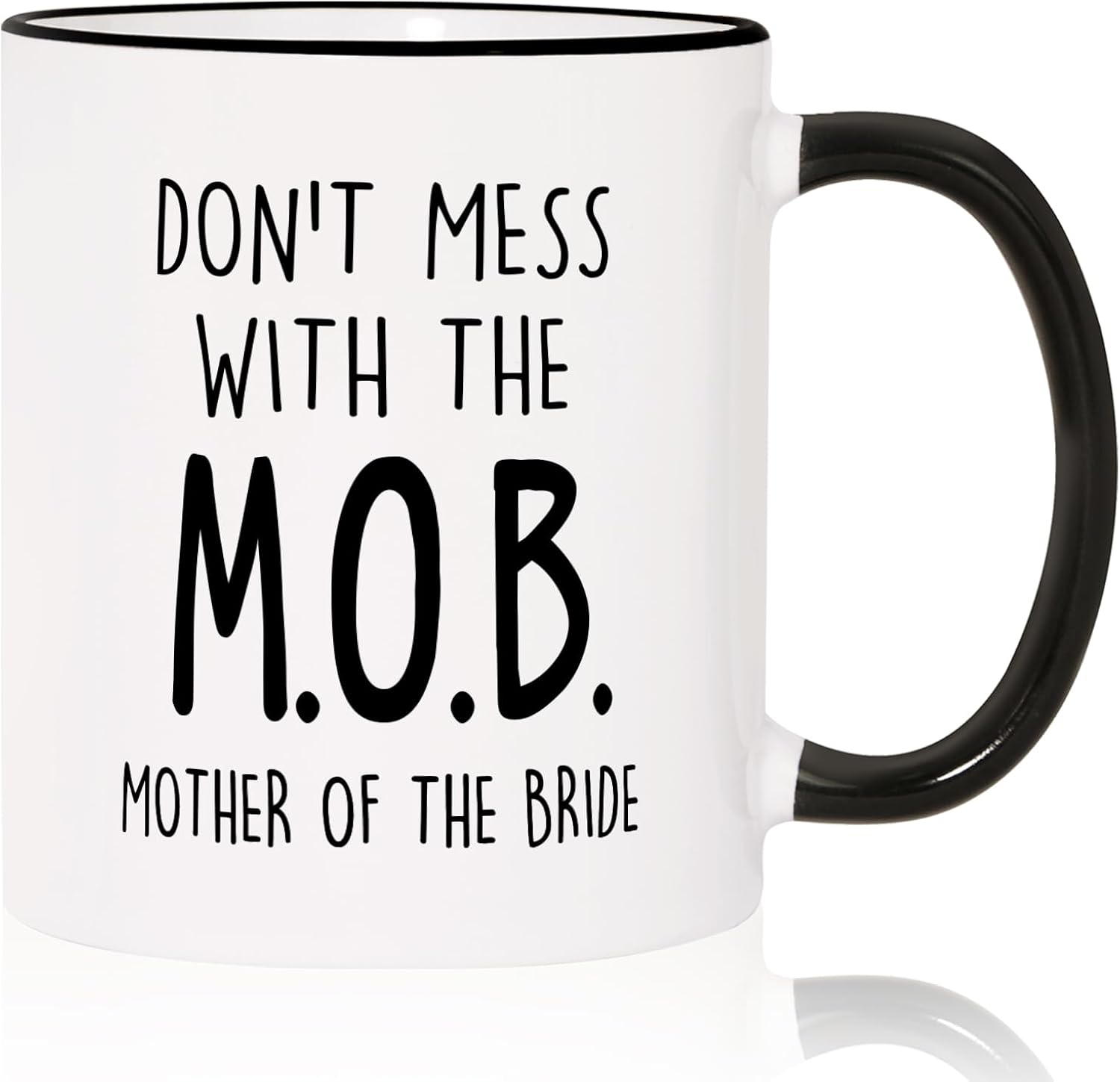 Aurahouse Mother of the Bride Gifts Mug, Funny Mother of Bride Gifts from Daughter Bride Friend Sister Groom, To My Mom on My Wedding Day, Mom Wedding Gift, Don’t Mess With The MOB Coffee mug, 11oz