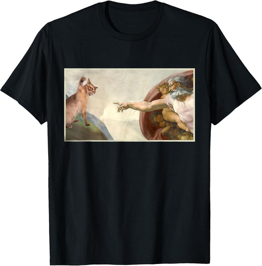 Creation Of Adam Cat Meme