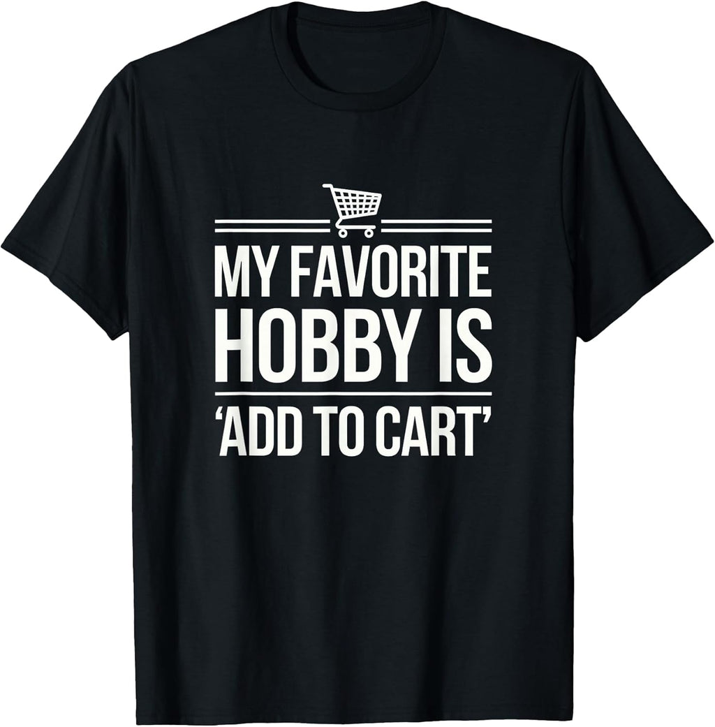 Funny Shopping Lover Tee for Online Shopaholics