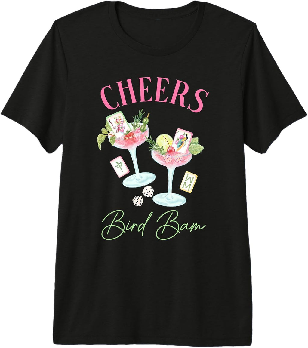 Watercolor Chinese Mahjong Cocktail Wine Outfit
